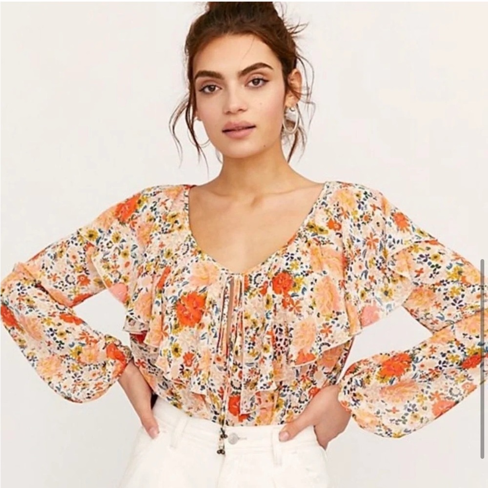 INTIMATELY by FREE PEOPLE Say It‎ To Me Bodysuit in Ivory Combo